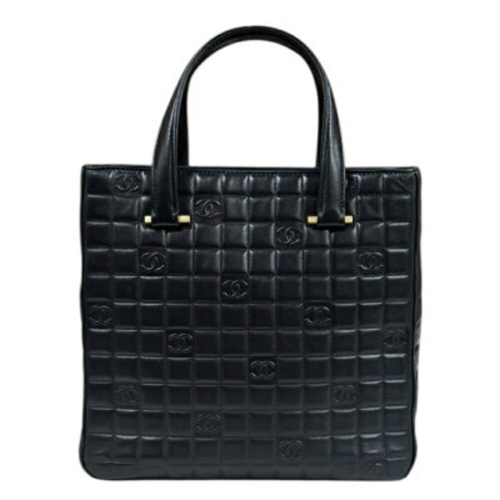 Chanel Chocobar Handbag Lambskin Black